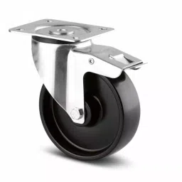 Tente Braked Swivel Castor Wheel, 100 Kg Capacity, 100 mm Wheel, 3377 POR 100/36 P62 NOIR-image-8