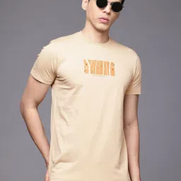 Allen Solly Men Typography Pure Cotton T-shirt-picture-49