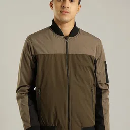 Indian Terrain Men Insulator Long Sleeves Outdoor Bomber Jacket-image-47