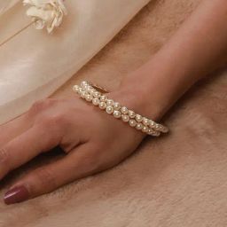 Aatmana Gold-Plated & Pearls-Studded Bangles - Set of 2-12