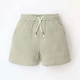 Cherry Crumble By Nitt Hyman Kids Grey Textured Pattern Shorts-image-80