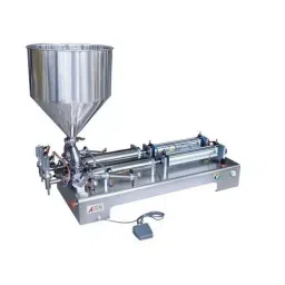 Packlift GCG-A/2 220 V 10-1000 ml Semi- Automatic Double Head Paste Filler Machine-4