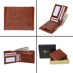 JND Men PU Two Fold Wallet image 5