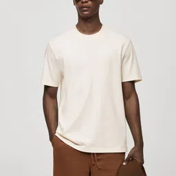 MANGO MAN Round Neck T-shirt-image-27