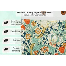 Stylista 3-Pcs Yellow & Green Printed Durable & Foldable Laundry Bag with Handle image 3