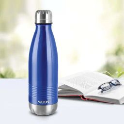 Milton Duo Dlx Blue Stainless Steel Hot & Cold Insulated Water Bottle (0.7 L)-11
