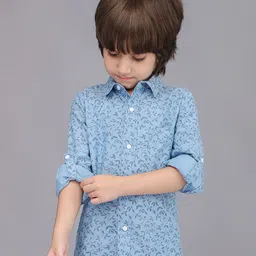 Biglilpeople Boys Standard Opaque Printed Casual Shirt-image-75