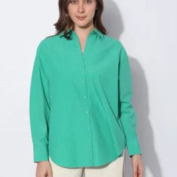 Vero Moda Green Cotton Shirt-image-17