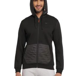 Wildcraft Black Regular Fit Self Design Hooded Sweatshirt-image-58