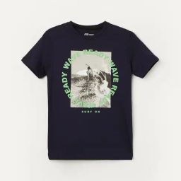 Fame Forever by Lifestyle Boys Blue Cotton T-Shirt-image-45