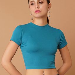 ChemistryWomen Ribbed Fitted Crop Top-image-78