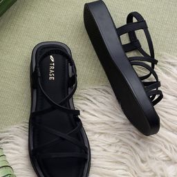 TRASE Women Open Toe Flats with Bows-13