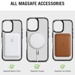 DailyObjects Stride 2.0 Clear MagSafe iPhone 16 Plus Back Case image 5