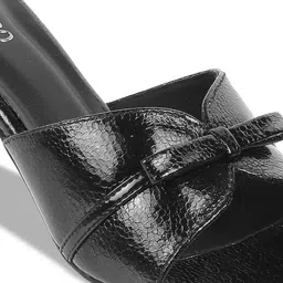 Metro Textured Square Toe Block Heels image 5