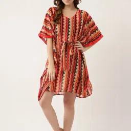 Ms.Lingies Red Printed Kaftan-image-90
