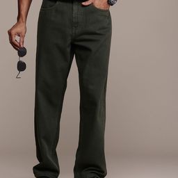 WROGN Men Loose Fit Pure Cotton Jeans-image-79