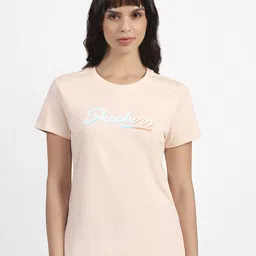 Skechers Women Flower Doodle Branding T-Shirt-image-55