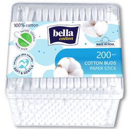 Bella Cotton Buds Box Paper Stick - 200 Pieces-11