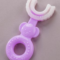 DOMENICO Soft Sillicone U-Shaped Head 360 Degree Toothbrush - Purple-14