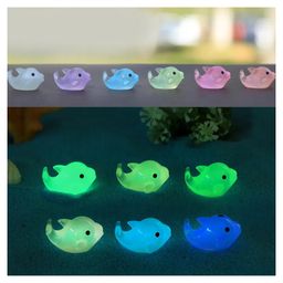 Chocozone Pack of 18 Luminous Dolphin Miniatures Garden Decoration Gifts Home Decor Garden Decor (Glow in The Dark)-48