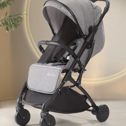 Bonfino Runway Cabin Stroller in Linen Fabric - Dark Grey-20