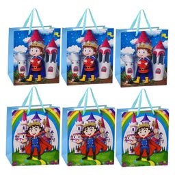 FunBlast Magical Theme Paper Bags with Handle for Gifting  Pack of 6 Random Print-89
