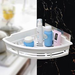 Kookee Wall Mounted Multi-Function Self Adhesive Plastic Corner Rack-22