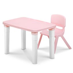 Happy Bear Study Table and Chair set for kids - Pink-27