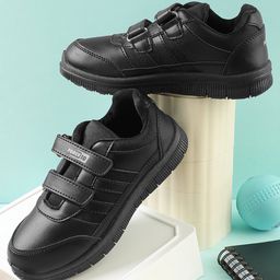 LIBERTY Velcro Closure School Shoes - Black-image-46