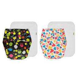 Dumbledo Premium Cloth Diaper with Leak-Proof, Absorbent 5-layer White Insert - Dryfeel with Comfortable Fit for 3 Months to 3 Years, Pack of 2-12