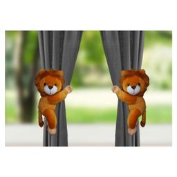 Tickles 2 Pcs Lion Soft Stuffed Plush Animal Hanging Toy For Kids Boys & Girls Home Decoration (Size: 30 cm Color: Brown)-image-40