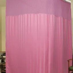 Lushomes Pink Sheer Door Curtain-45