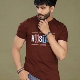 INKMAN Men Typography Printed Round Neck Cotton T-shirt-image-75
