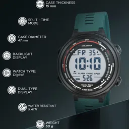 CARLINGTON Men Dial & Straps Digital Multi Function Watch Endurance 9120 Teal image 3