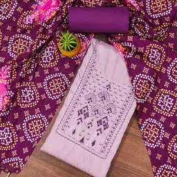 Panzora Floral Embroidered Sequinned Unstitched Dress Material-image-82