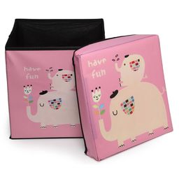 FABINALIV Kids Unicorn Print Multipurpose Foldable Organiser with Lid - Multicolor image 4