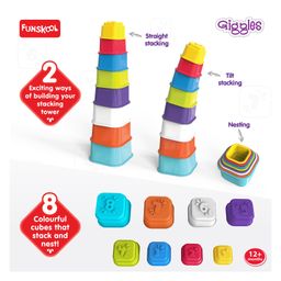 Giggles Build Tilt Number Stalking  Cubes- Multicolour image 5