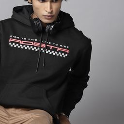 Roadster Men Typography Printed Hooded Sweatshirt-image-57