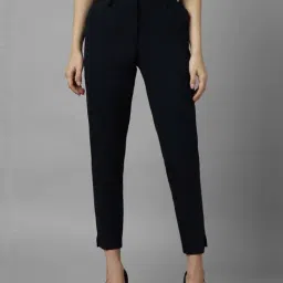Allen Solly Black High Rise Formal Trousers-image-75