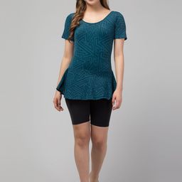 Attire Zone Printed Swimming Dress With Attached Shorts-image-34