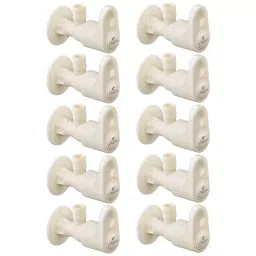 Cliquin Aura Series Wall Mount PTMT Angle Valve with Wall Flange in Ivory, AU-3001 P10 (Pack of 10)-image-59