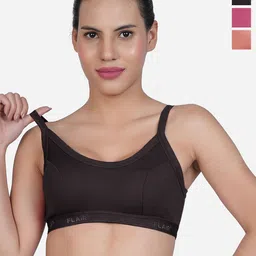 SHYAM SONS FLAIR Women Pack of 3 Bra Full Coverage Non-Wired & Non Padded Bra-53
