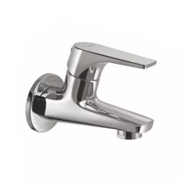 PLUMBER POEM Single Lever Bib Cock (Lifting Type Cold Water Cartridge) with Wall Flange, PM-2103-28