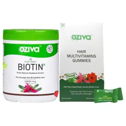Oziva Biotin Hair Multivitamin Gummies For Hair Fall Control & Hair Growth & Healthy Hair-picture-29