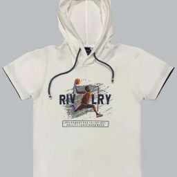 Cavio Kids White Printed T-Shirt-image-80
