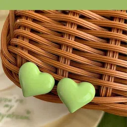 Adornity Heart Shaped Studs Earrings-image-34