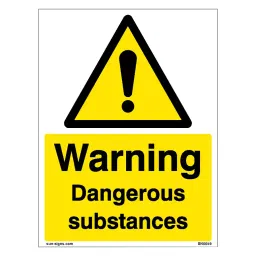 SUNSIGNS  Warning Dangerous Substances Signages Size 900x457 mm HP Print + Vinyl + ACP Sheet, SN0059-image-71