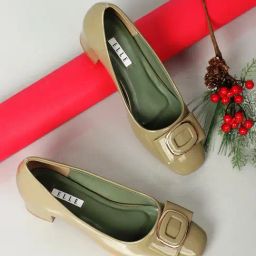 Elle Women's Olive Casual Pumps-picture-3
