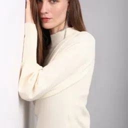 Vero Moda Off White Regular Fit Pullover-picture-43
