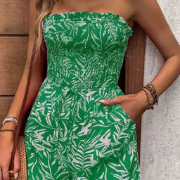 DressBerry Women Floral Printed Off-Shoulder Jumpsuit-picture-40